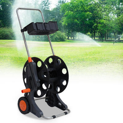 

Greensen Multifunctional Garden Water Hose Pipe Reel Cart Holder Trolley Cart for Watering Car Wash Tool