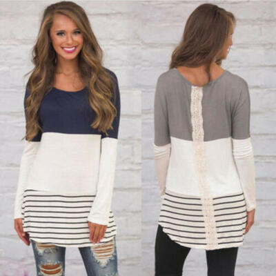 

Fashion Women Ladies Loose Casual Long Sleeve T-Shirt Blouse Tops T-Shirt US