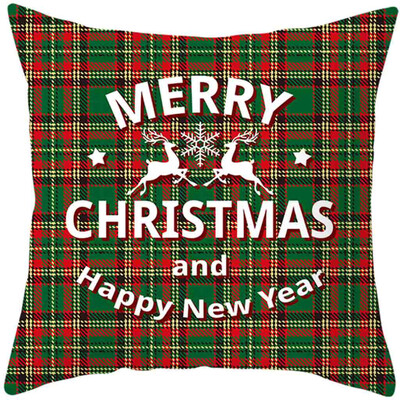 

Tailored 2020Merry Christmas Pillow Cases Cotton Linen Sofa Cushion Cover Home Decor