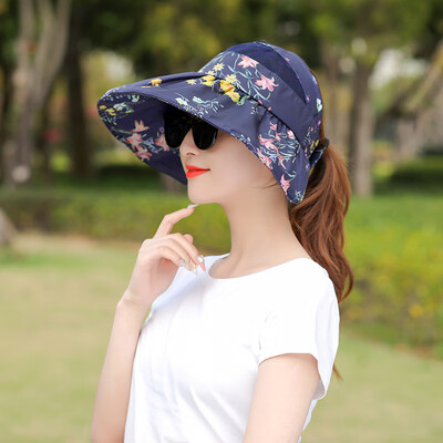 

Sun hat female sun protection outdoor summer Korean hat sun hat UV protection folding fashion Beach Hat
