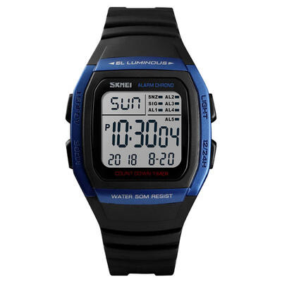 

SKMEI Mens Multi Function Digital Sports Watch Waterproof Outdoor Light Up Watch