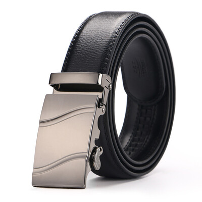

Free Shipping men fashion Brand Genuine Leather belts for men High quality metal automatic buckle Strap Famous Brand Belt