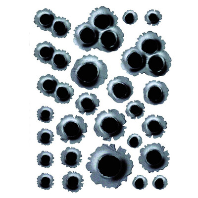 

Tailored Car 3d Stickers Sticker Bullet Hole Decals Scratch Fake Motorcycle Simulation