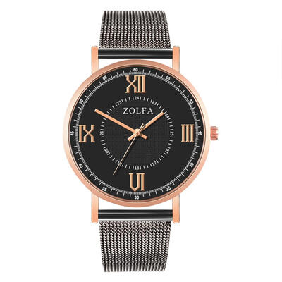 

ZOLFA Fashion Men Quartz Watch Alloy Strap Stainless Steel Male Wristwatch