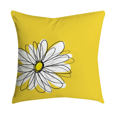 

〖Follure〗Pineapple Leaf Yellow Pillow Case Sofa Car Waist Throw Cushion Cover Home Decor