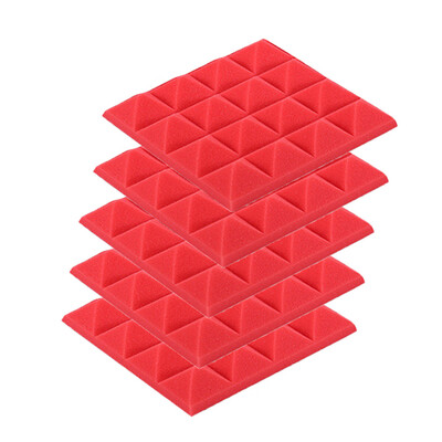 

〖Follure〗5Pcs Acoustic Foam Panel Sound Stop Absorption Sponge Studio KTV Soundproof