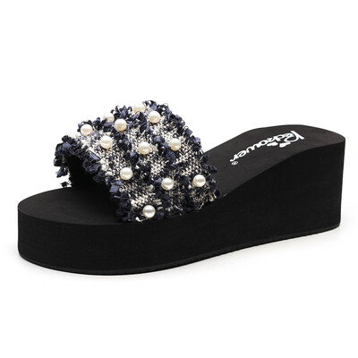 

Rose Women Girls Fashion Summer Wedges Bohemian Style Sandals Slippers Beach Shoes