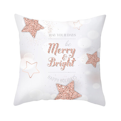 

18x18" Snowflake Cushion Cover Christmas Sofa Cushion Cover Home Decoration