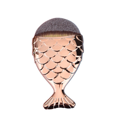 

Toponeto Fish Scale Makeup Brush Fishtail Bottom Brush Powder Blush Makeup Cosmetic Brush