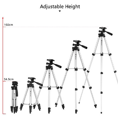 

WF WT-3110A Compact Portable Photography Tripod Stand Aluminum Alloy Max Load 15kg 14 Inch Screw with Carry Bag for DSLR Digita