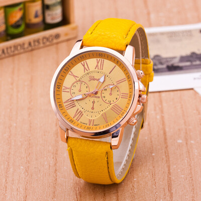 

2018 New Women Fashion Luxury Leisure Set Auger Leather Analog Stainless Steel Quartz Watch