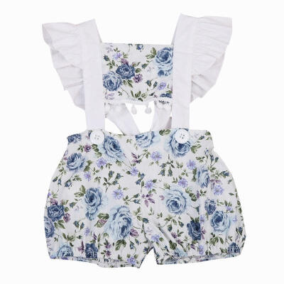 

Newborn Baby Girls Floral Romper Bodysuit Jumpsuit Outfits Sunsuit Clothes 0-24Months