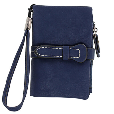 

Tailored Womens 2019 New Matte Zipper Short Wallet Multi-Function Mobile Phone Bag