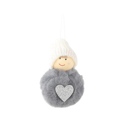 

Christmas Tree Decoration Pendants Toy Outside Xmas Tree Hanging Ornament Plush Doll for Home Decor Kids Gift