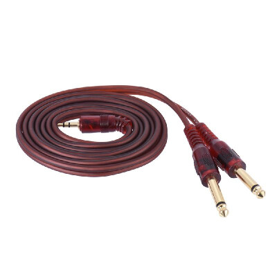 

15m 5ft Stereo Audio Cable Cord Wire 35mm 18" Male to Dual 635mm 14" TS Male Plug for Computer Mixer Mixing Console