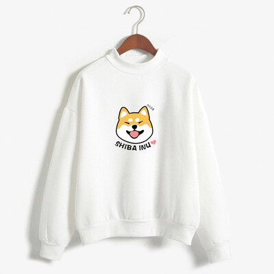 

Toponeto Womens Casual Long Sleeve Sweatshirt Blouse Tops Pullover Shiba Inu