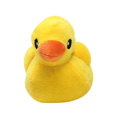 

Soft Plush Pet Toys Cute Yellow Duck Squeaky Sound Toys for Small Cat Dog