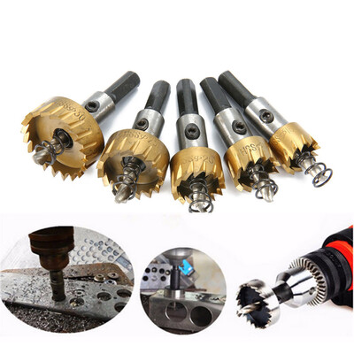 

〖Follure〗5PCS Hole Saw Tooth Kit HSS Steel Drill Bit Cutter Tool Set For Metal Wood Alloy