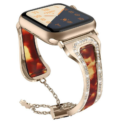 

Metal Stainless Steel Resin Wrist Strap Watchband Replacement Smart Watch Accessory