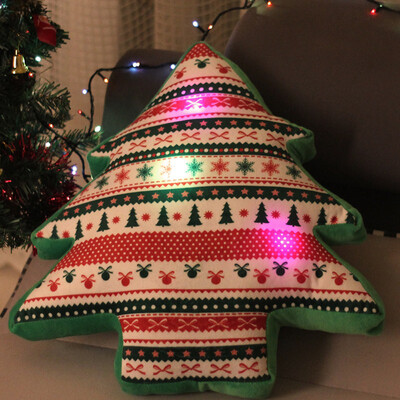 

〖Follure〗LED Music Christmas Tree Pendant Small Pillow Gift Snowman Christmas Tree Santa