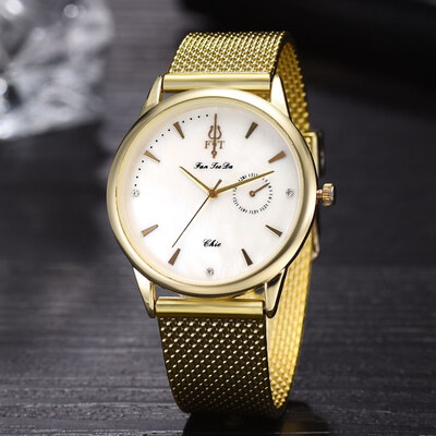 

Gobestart Fashion Luxury Inlay Diamond Double Eye Dial Quartz Silicone Tape Men Watch