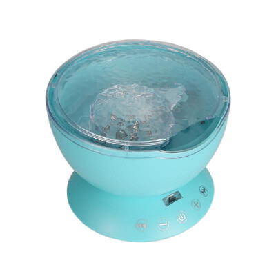 

Multicolor Ocean Wave Light Projector Nightlight with Mini Music Player for Living Room&Bedroom Novelty Baby Lamp Black