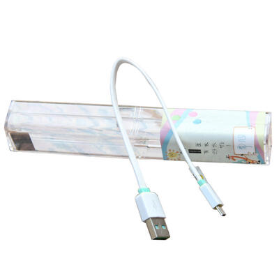 

Micro USB Lightning Cable Fast Charging Mobile Phone Bluetooth Cables 23cm For IPhone Android With Crystal Box-MICRO USB