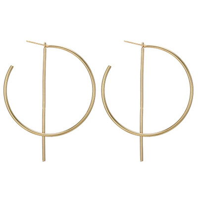 

Fashion Silver Plated Earrings Big Circle Hoop Women Earrings
