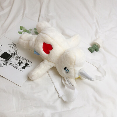 

Fashion cute plush toy girl shoulder bag 2019 new wave Korean version of the cartoon cute unicorn backpack