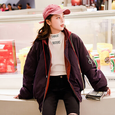

Roseonmyhand Women Solid Casual Thicker Winter Warm Jacket Short Overcoat