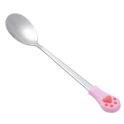 

Stainless Steel Spoon with Long Handle Coffee Milk Scoops Tableware Tool
