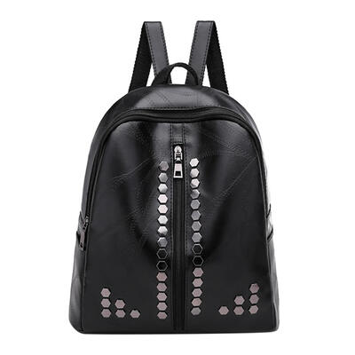 

Women Rivets Backpacks Waterproof Leather Travel Casual Shoulder Handbags