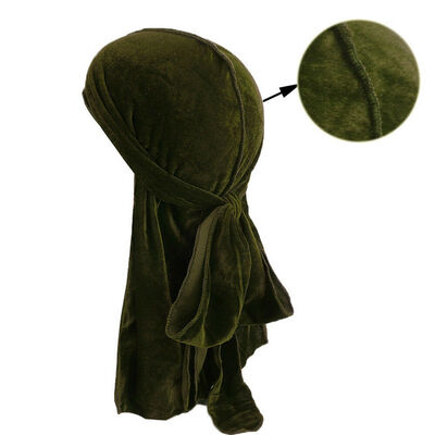 

Unisex Men Lady Velvet Silk Breathable Bandana Hat Turban Cap Doo Durag Headwear