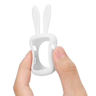 

Cute Rabbit Protective Case for Apple Watch 38mm Series 1 2 Soft Silicone Watch Case Shell Shock-absorbing Scratch-resistant