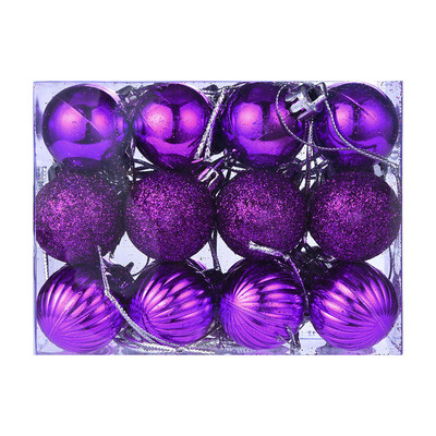 

Gobestart 24Pcs 30mm Christmas Xmas Tree Ball Bauble Hanging Home Party Ornament Decor