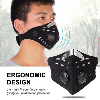 

Greensen Durable Warm Windproof Anti Dust Pollution Dustproof Filter Half Face Mask for Outdoor Cycling