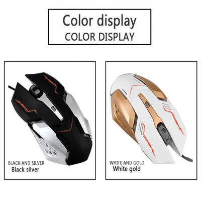 

4-color LED Light Optical Gaming Mouse 3200dpi 4-speed Mice USB Cable For PC Laptop Computer