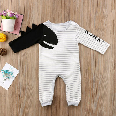 

Newborn Baby Boy Girls 3D Dinosaur Romper Bodysuit Jumpsuit Outfits Set Playsuit