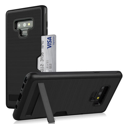 

Bumper Case Samsung Galaxy Note 9 Card Holder Stand Cover Samsung Note 9 SM N960N N960U N960F N9600 N9608 N960U1 Armor Case 64