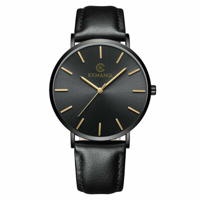 

New Luxury Mens Quartz Wrist Watches Leather Watch Strap Analog Slim Date Casual