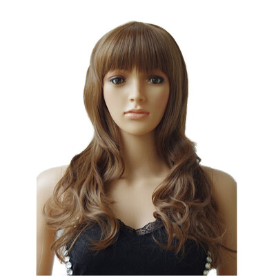 

19" Wavy Halloween Multi-Color Cosplay Wig Party Wiglight brown