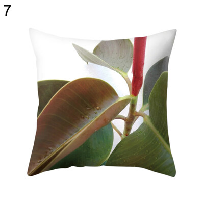 

Leaf Printed Square Cushion Cover Throw Pillow Case Car Home Sofa Decoration