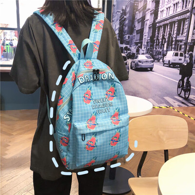 

Hmm Backpack Girl Shoulder Bag Campus Hundred Handbags Girl Korean Edition Senior High School Students of Insfeng Japanese Departm