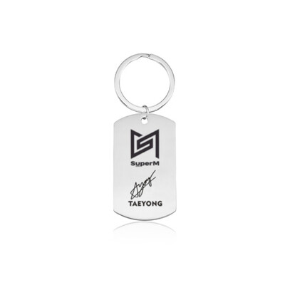 

Fat Bear Kpop SuperM Stainless Steel Keychain EXO NCT 127 Key Chain Fashion Jewelry Fans Gifts-in Key Chains
