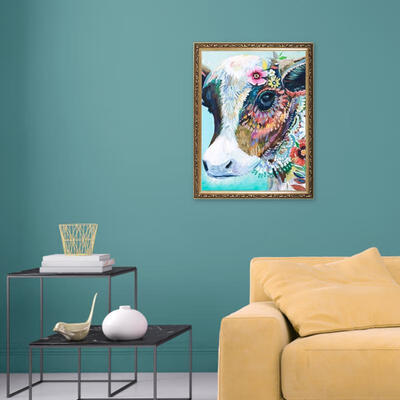 

Greensen DIY 5D Diamond Painting Colorful Cow Cross Stitch Full Drill Embroidery Home Wall Decor