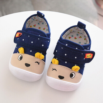 

Infant Kids Baby Boys Girls Cartoon Anti-slip Shoes Soft Sole Squeaky Sneakers