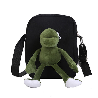 

Multi-Color Durable Sturdy Frog Canvas Bag Slant Bag Girl Single Shoulder Bag