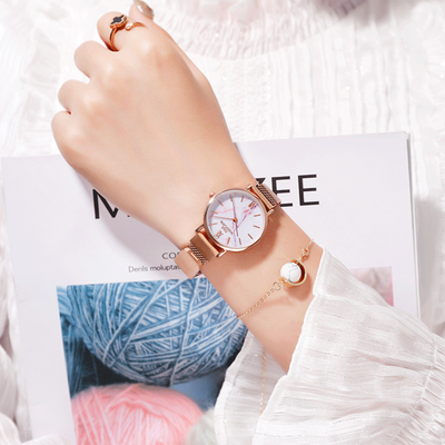 

Small fresh Joker watches female students Korean version of simple French minority ins Harajuku school style retro Mori girls