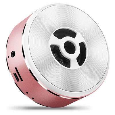

Metal Wireless Bluetooth Speaker HD HiFi Speakers MP3 Music Player with AUX jack USB TF Cards MICRO