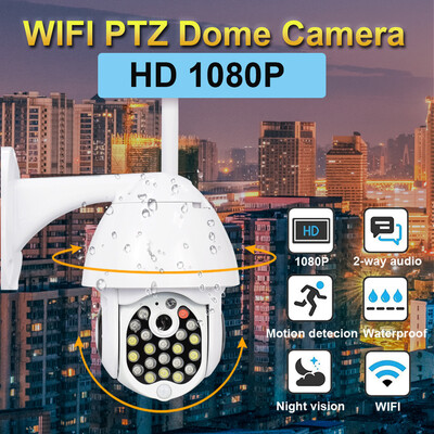 

〖Follure〗Outdoor Wireless PTZ CCTV 1080P WIFI IP Dome Security Night Vision Camera US